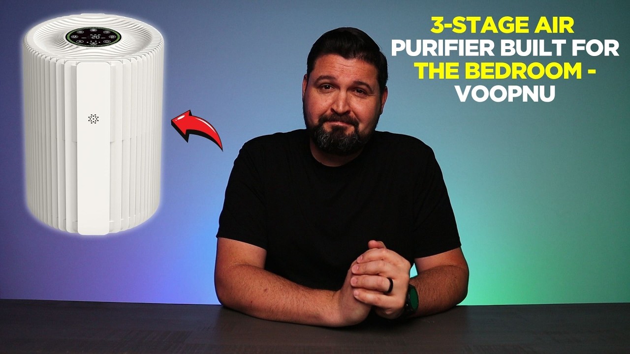 3-Stage Air Purifier Built for the Bedroom - VOOPNU
