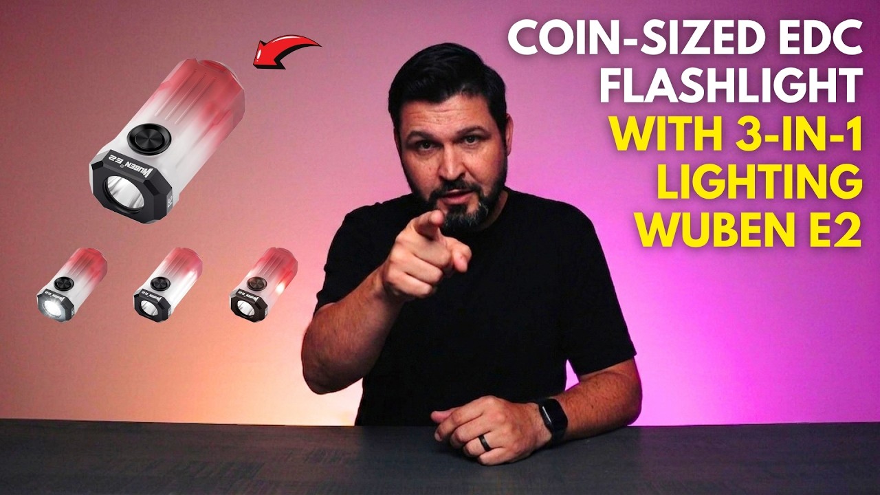 Coin-Sized EDC Flashlight with 3-in-1 Lighting - Wuben E2