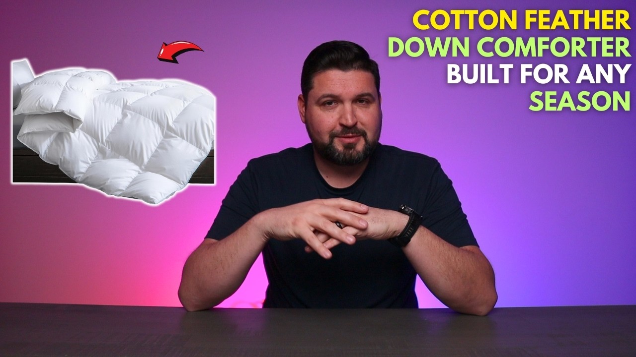 Cotton Feather Down Comforter Built for Any Season