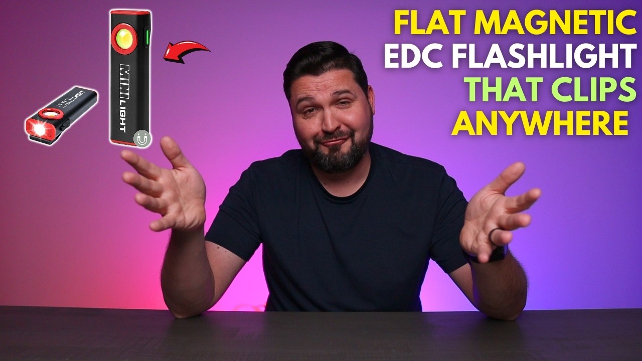Flat Magnetic EDC Flashlight That Clips Anywhere