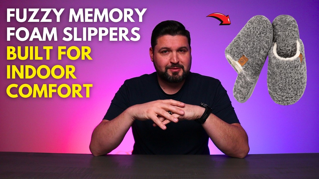 Fuzzy Memory Foam Slippers Built for Indoor Comfort