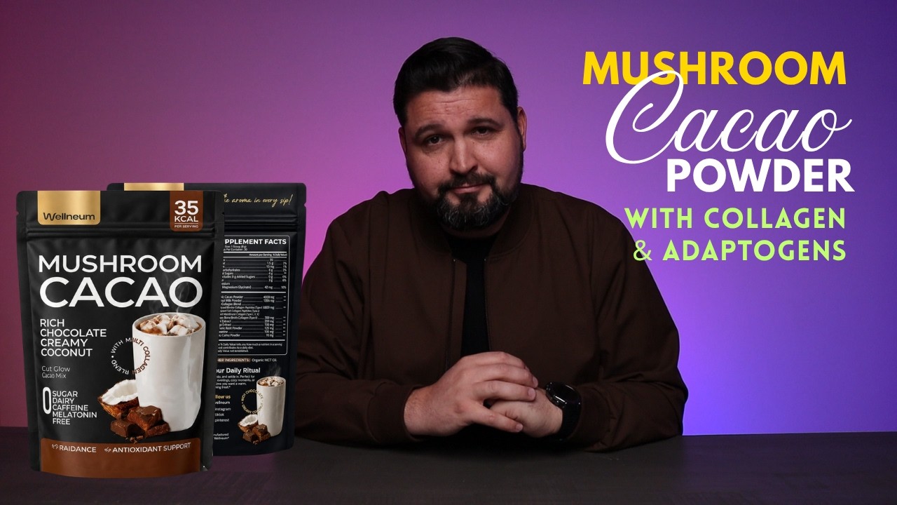 Mushroom Cacao Powder with Collagen and Adaptogens