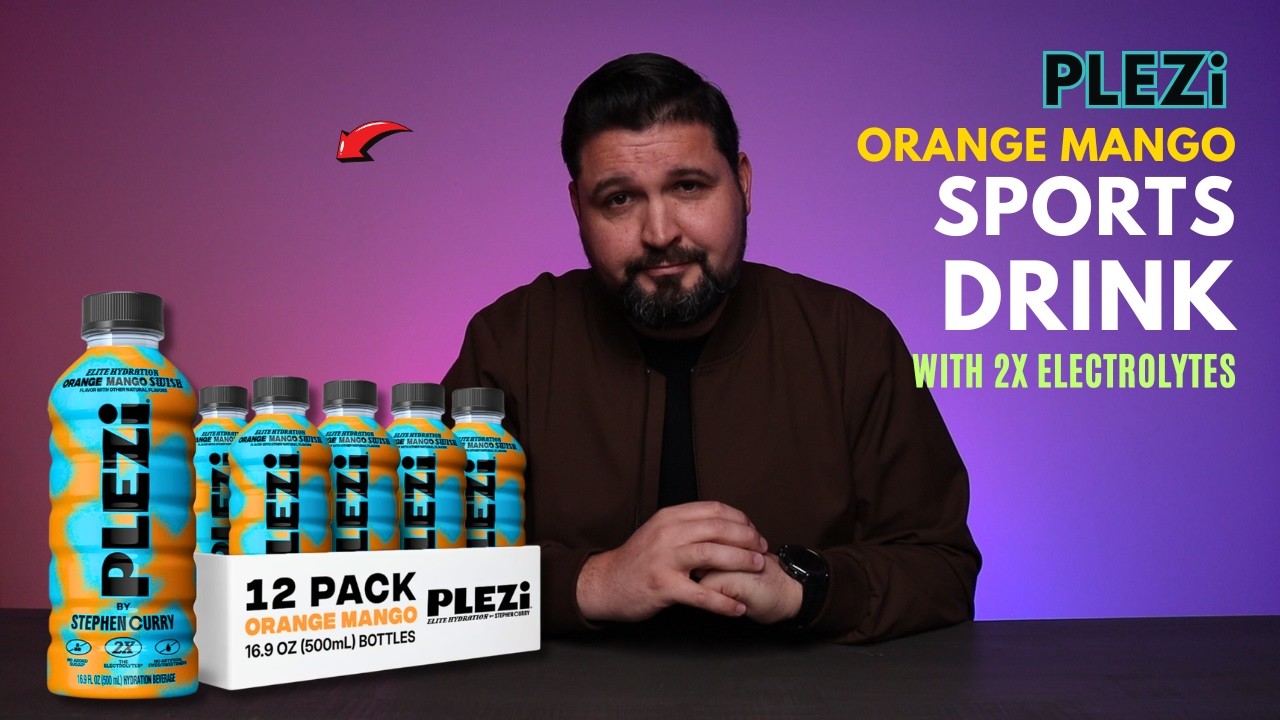 Orange Mango Sports Drink with 2X Electrolytes - PLEZi