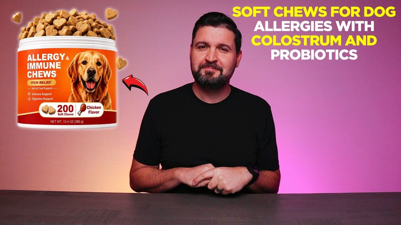 Soft Chews for Dog Allergies with Colostrum and Probiotics