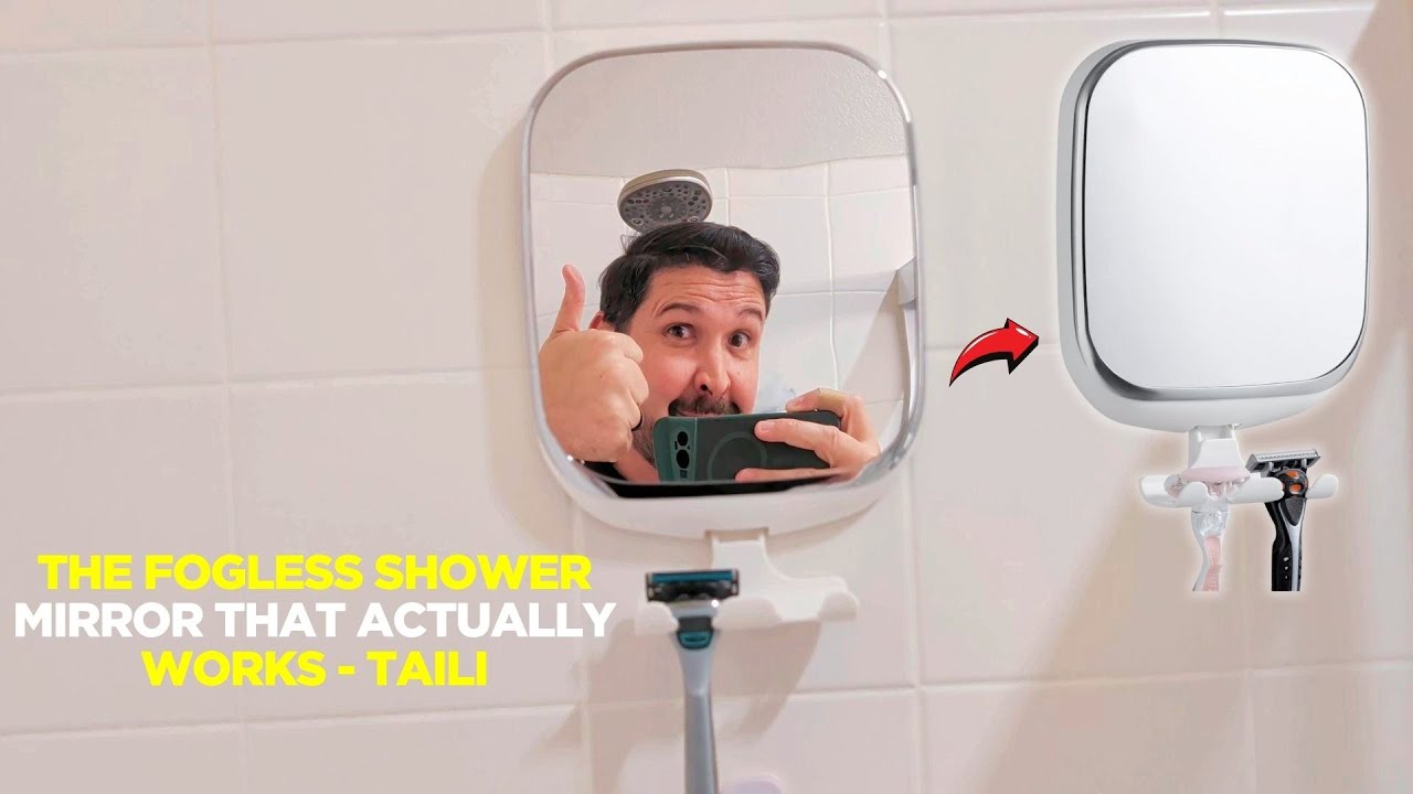 The Fogless Shower Mirror That Actually Works - TAILI